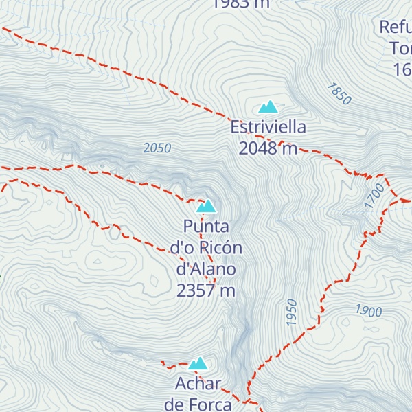 Map of Punta d'o Ricón d'Alano