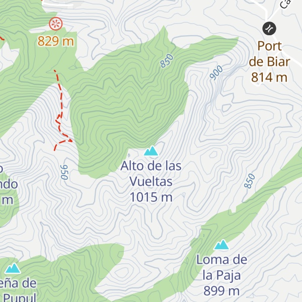 Map of Alto de las Vueltas