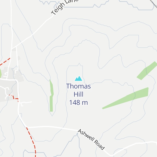 Map of Thomas Hill