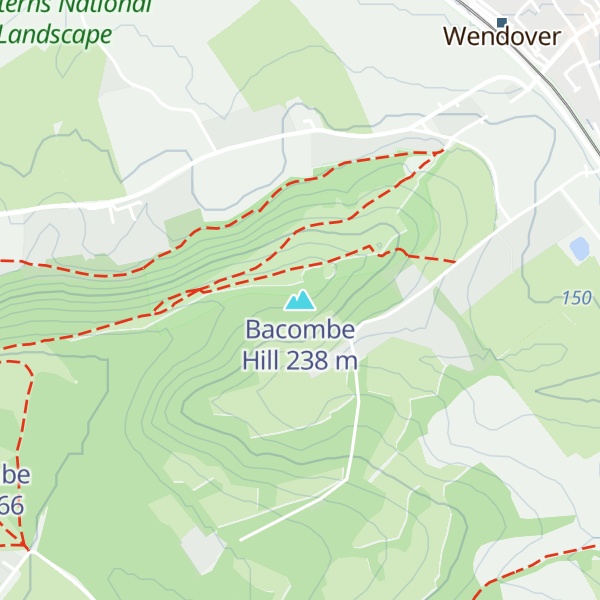 Map of Bacombe Hill