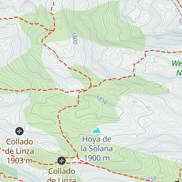 Map of Refugio Hoya de la Solana