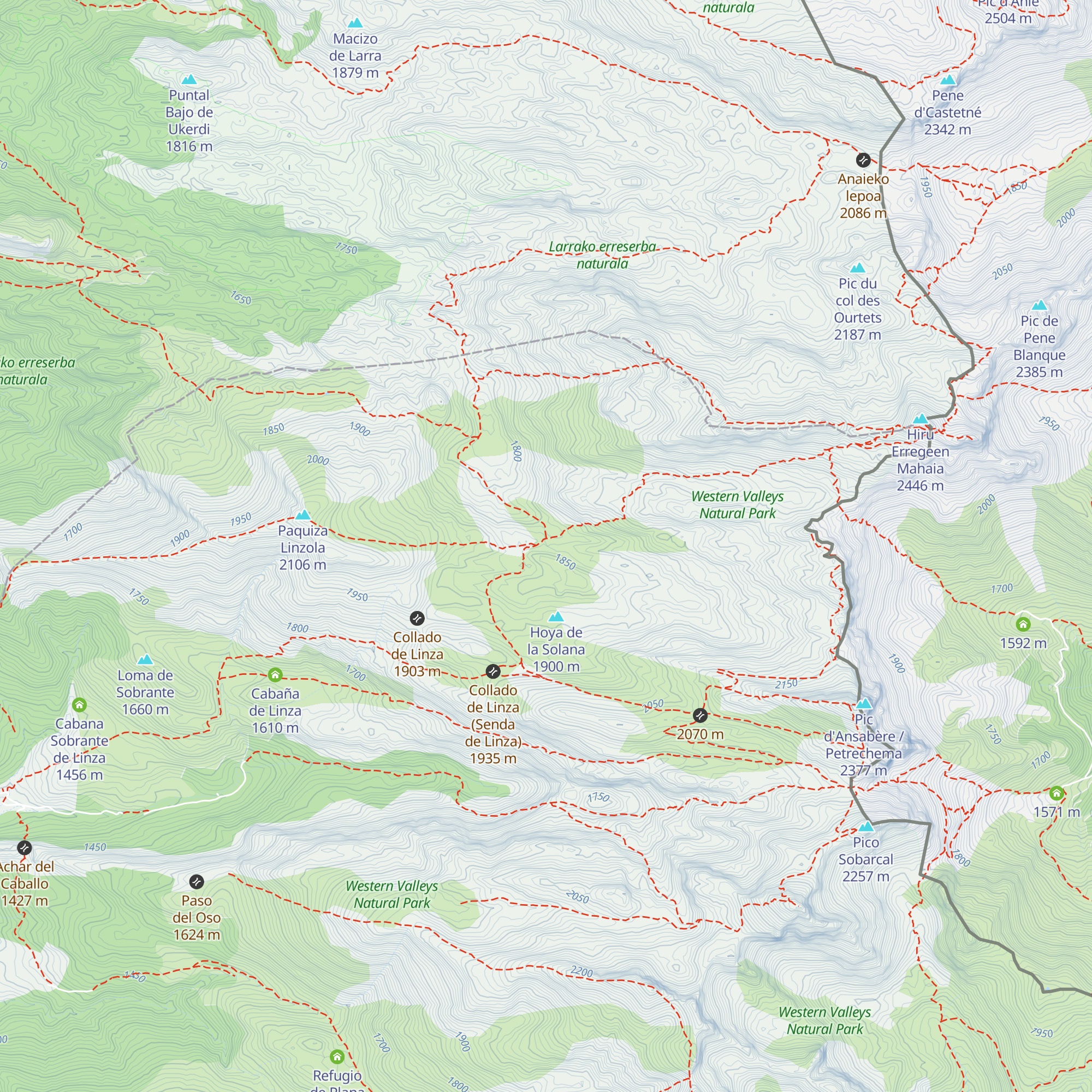 Refugio Hoya de la Solana map