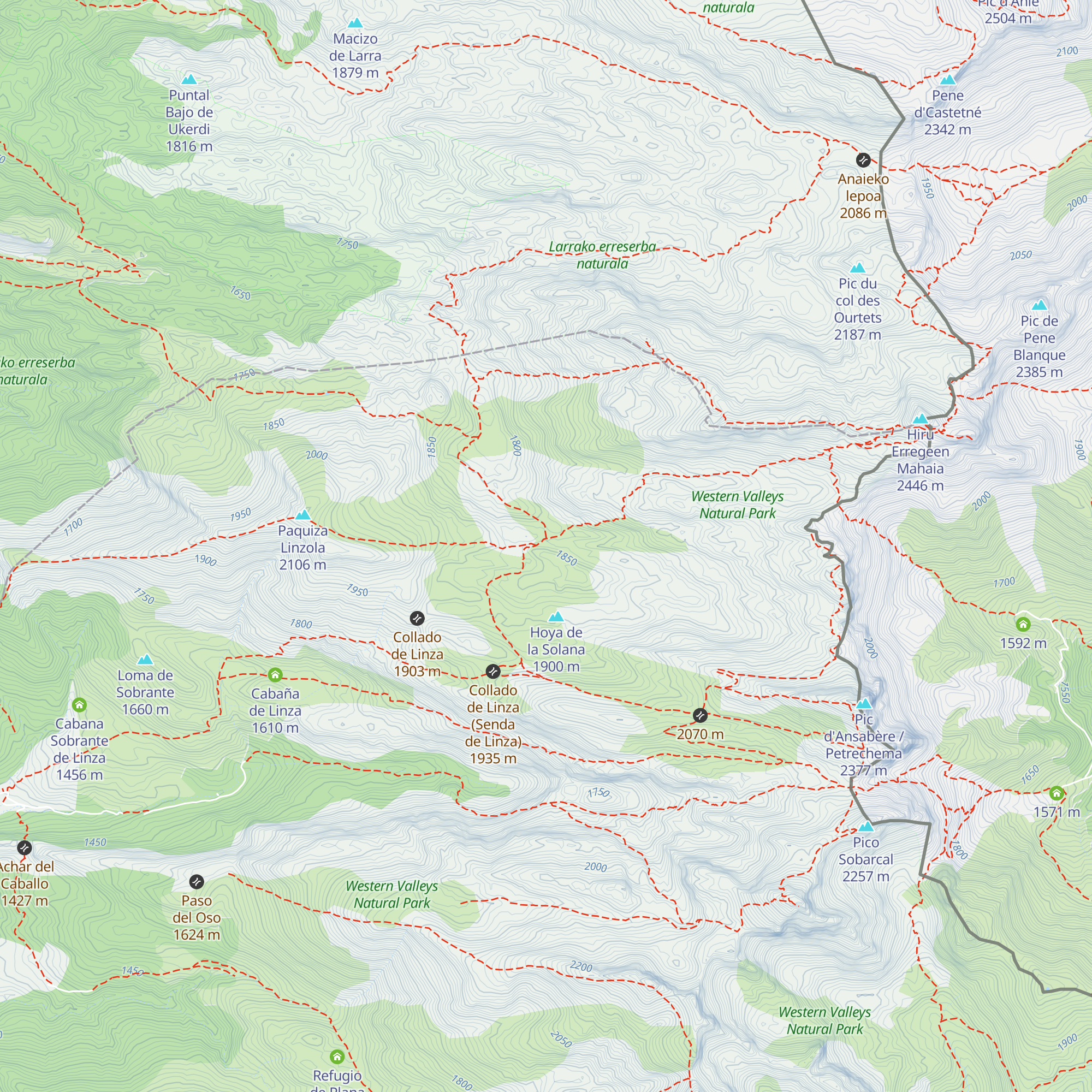 Refugio Hoya de la Solana map