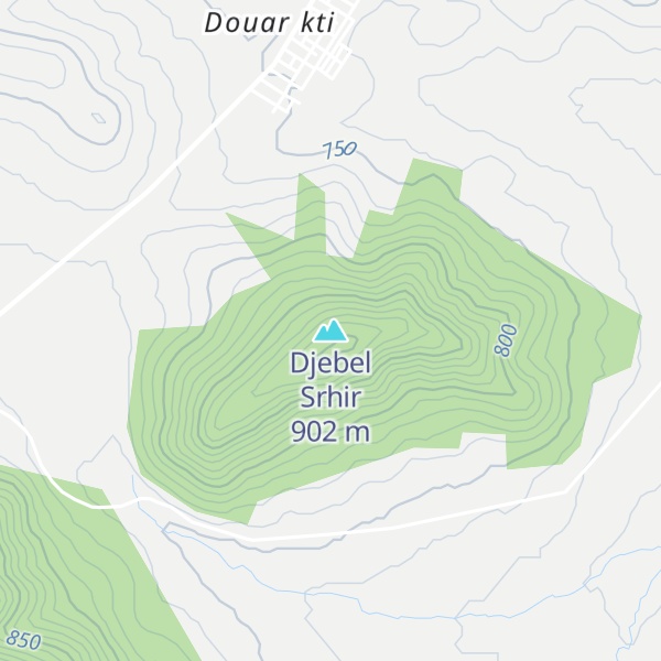 Map of Djebel Srhir
