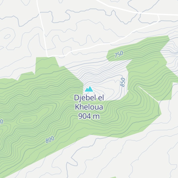 Map of Djebel el Kheloua