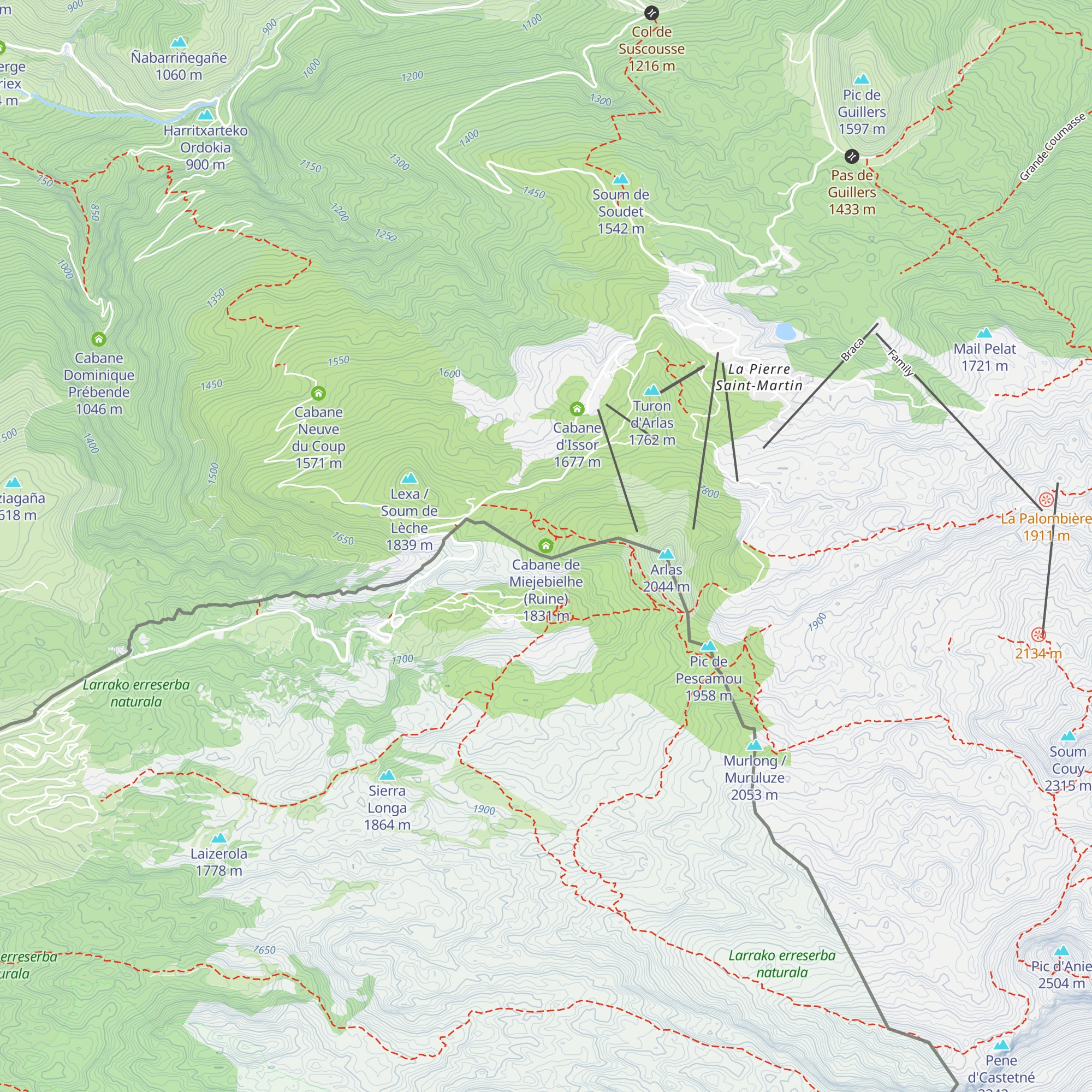 Cabane de Miejebielhe (Ruine) map