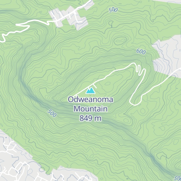 Map of Odweanoma Mountain