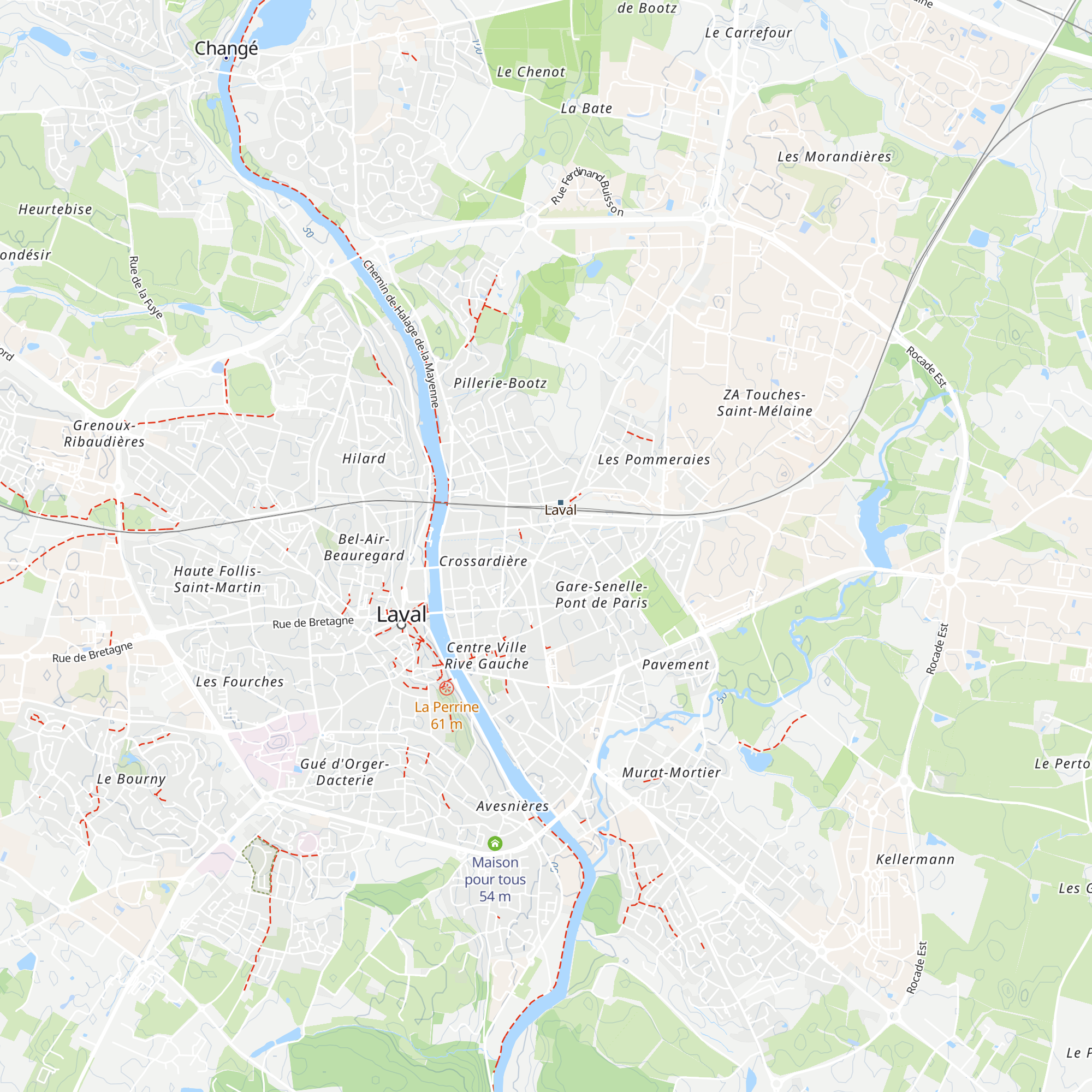 Office de Tourisme du Pays de Laval map