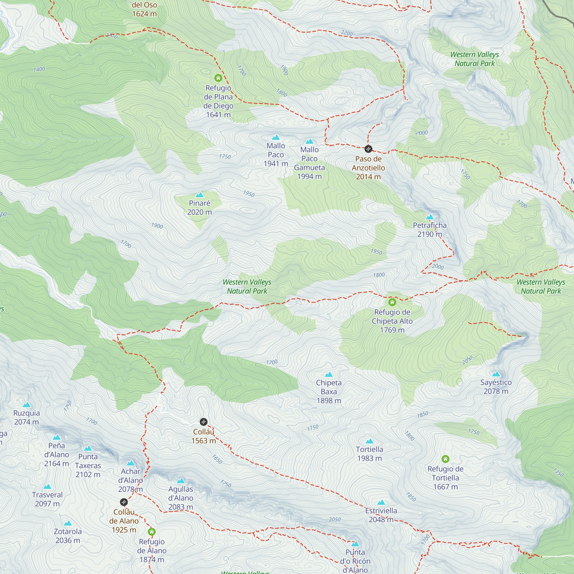 Caseta Faja Catalán map