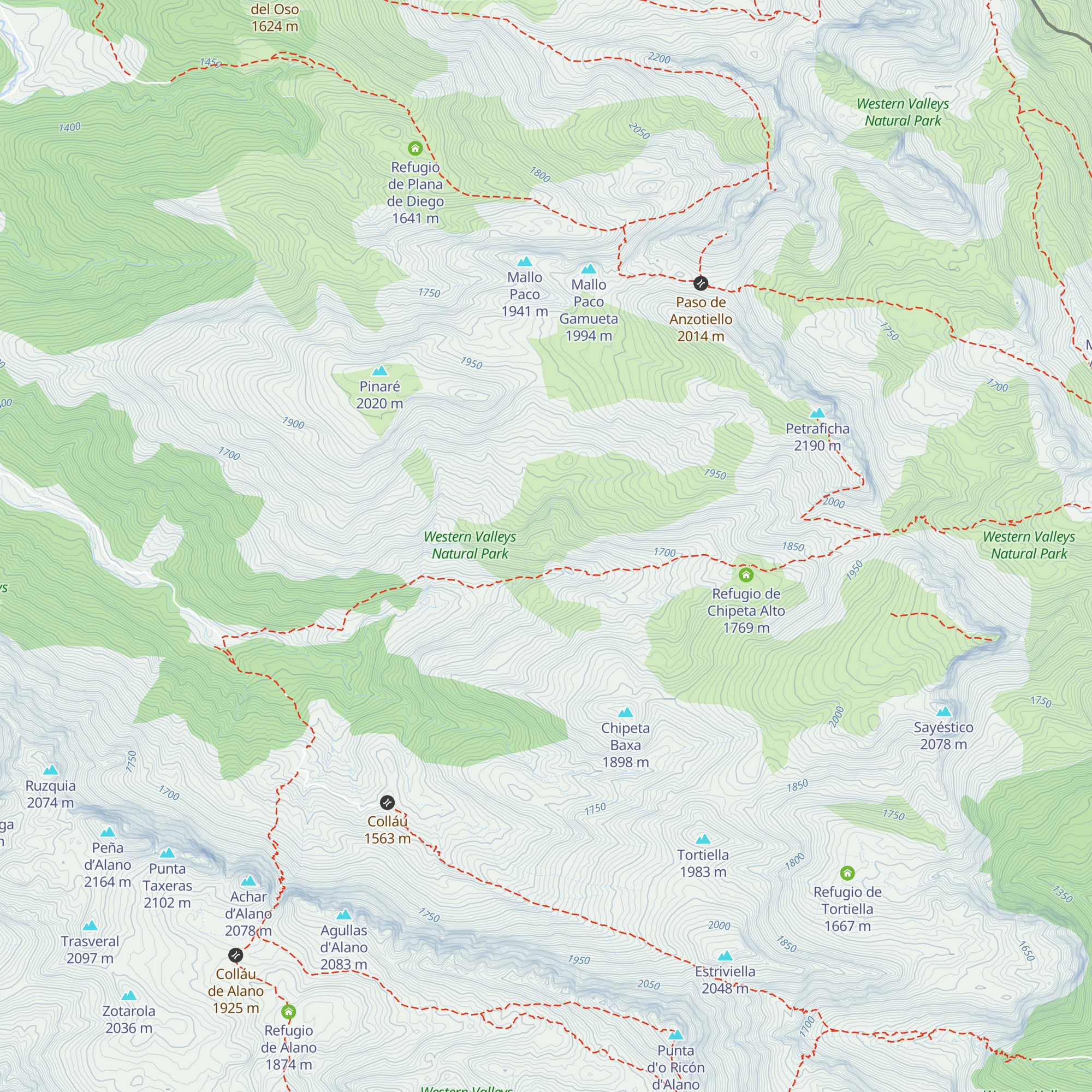 Caseta Faja Catalán map