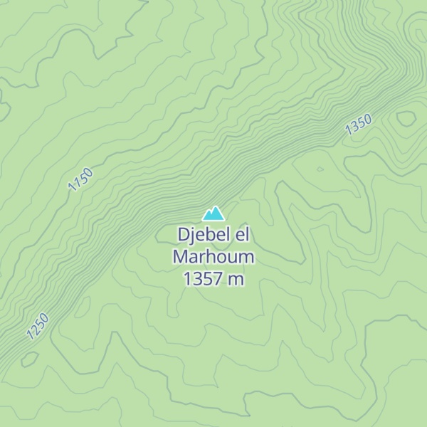 Map of Djebel el Marhoum