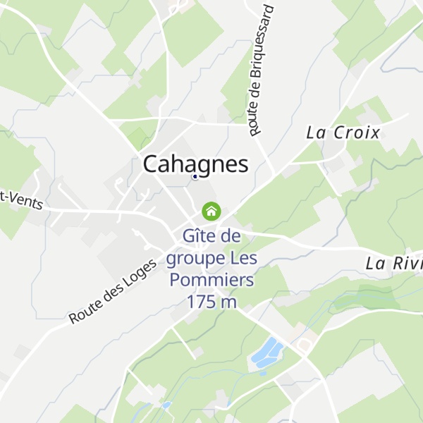 Map of Gîte de groupe Les Pommiers