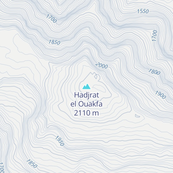 Map of Hadjrat el Ouakfa
