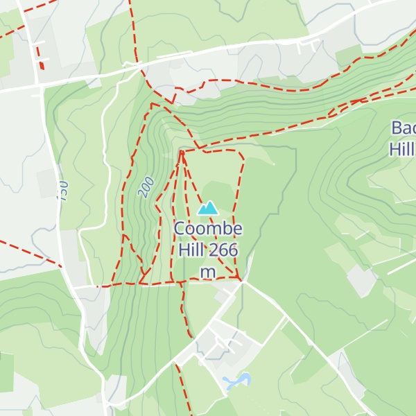 Map of Coombe Hill