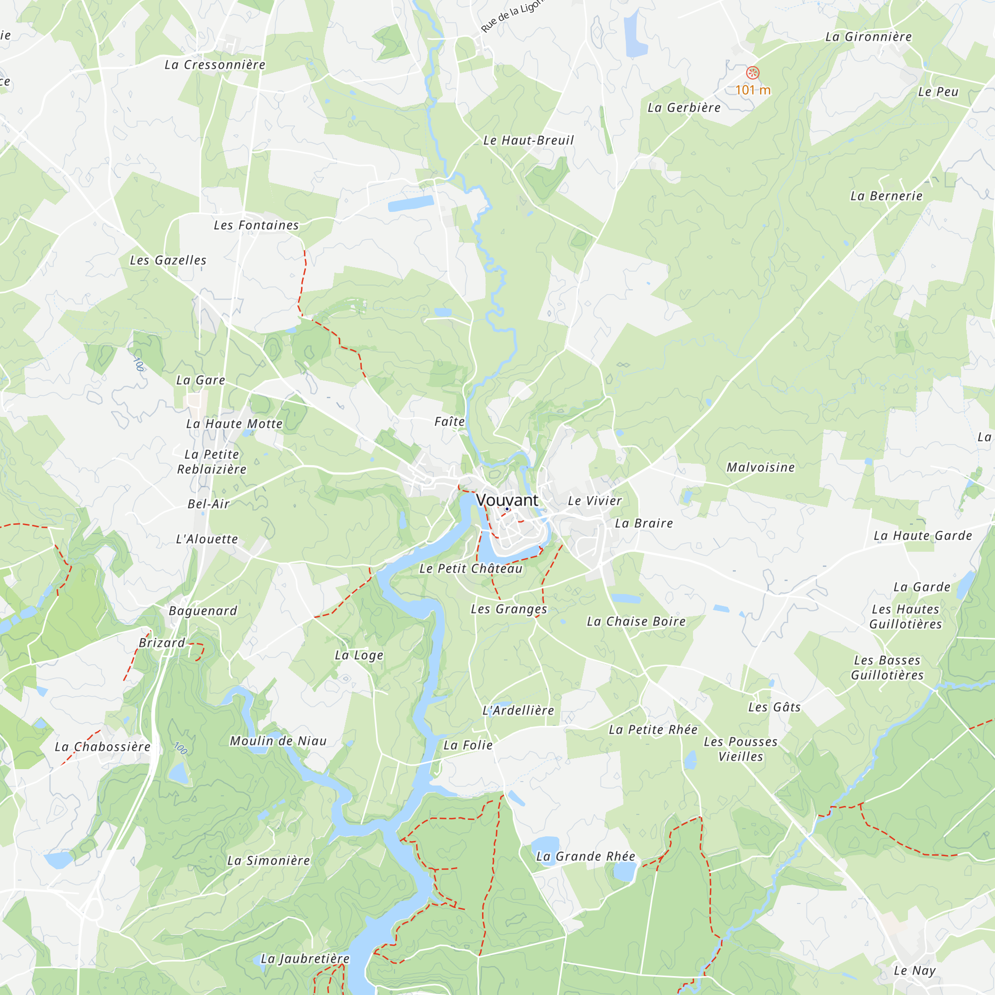 Office de tourisme de Vouvant map