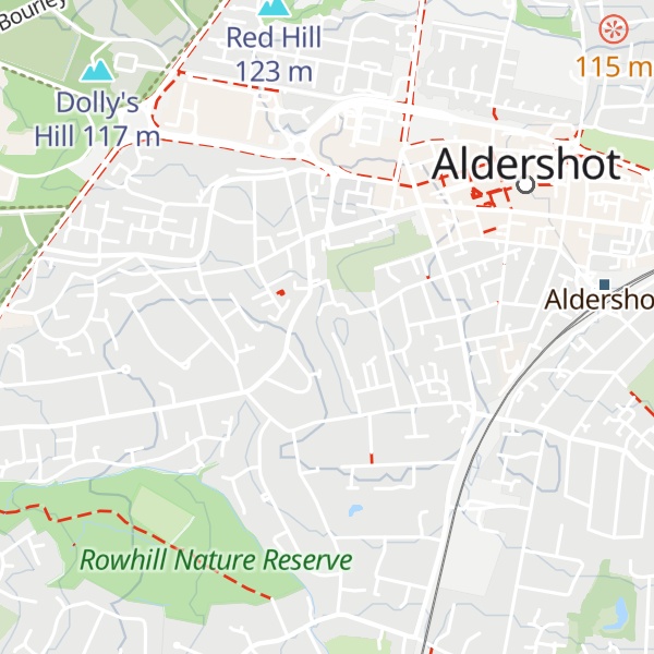 Map of Cargate Hill