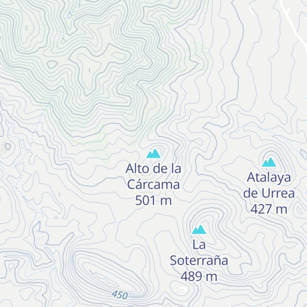 Map of Alto de la Cárcama