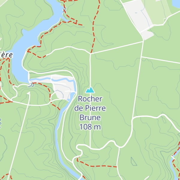 Map of Rocher de Pierre Brune