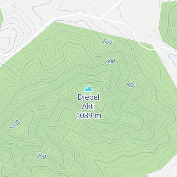 Map of Djebel Akti