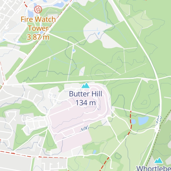 Map of Butter Hill