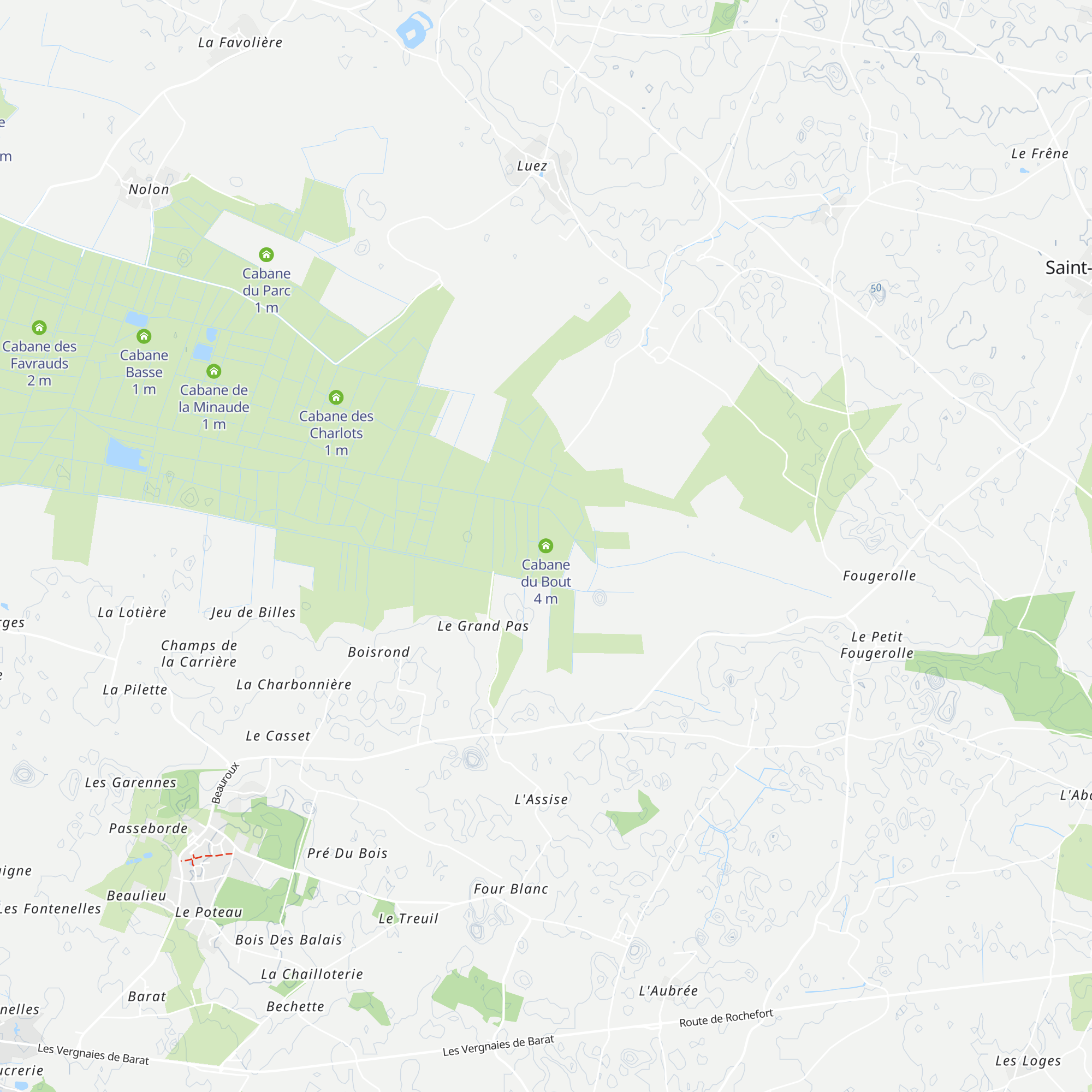 Cabane du Bout map