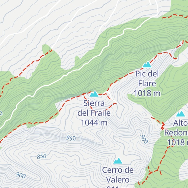 Map of Sierra del Fraile