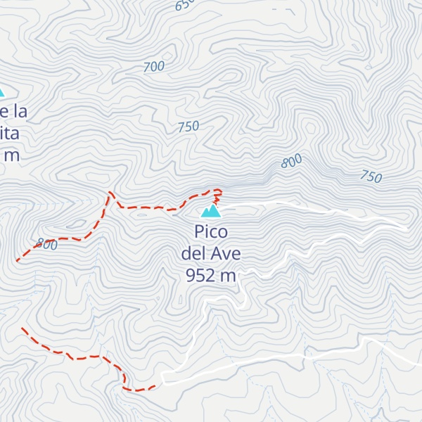 Map of Pico del Ave