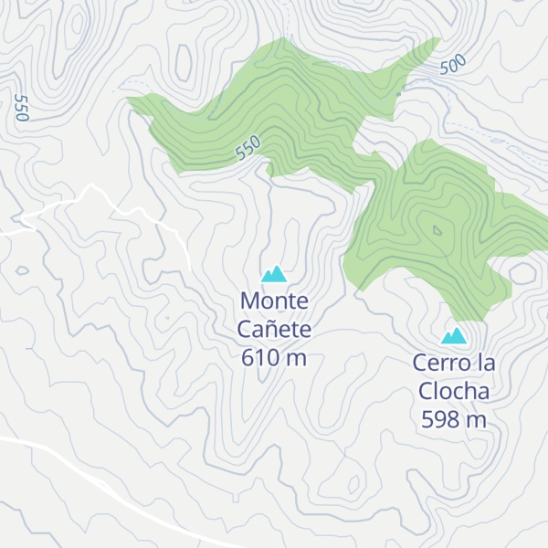 Map of Monte Cañete