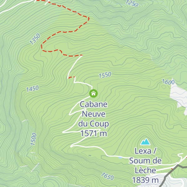 Map of Cabane Neuve du Coup