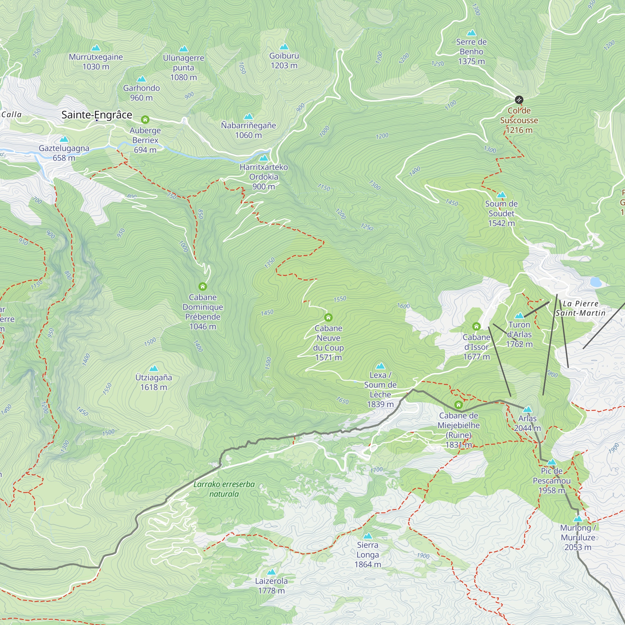 Cabane Vieille du Coup map