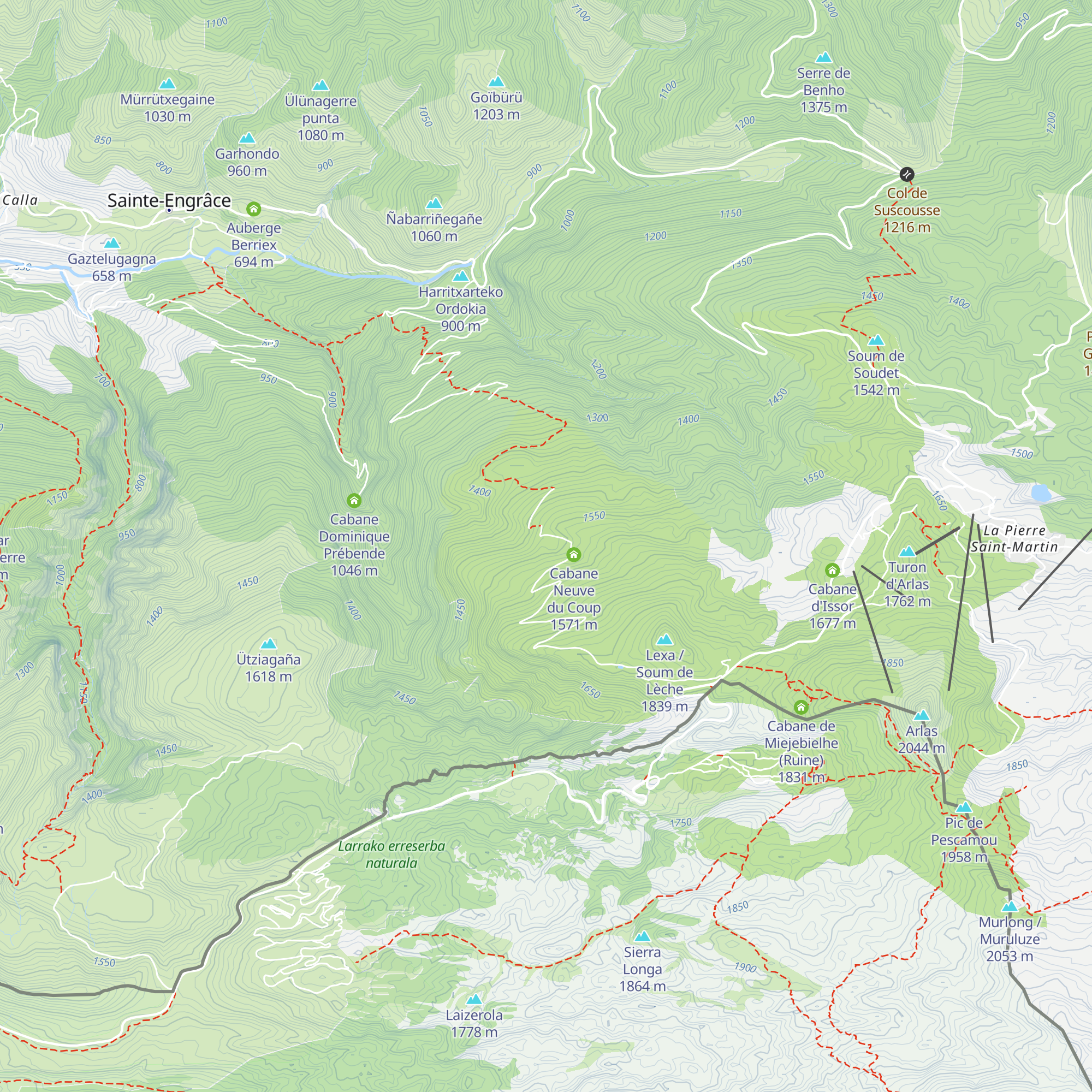 Cabane Vieille du Coup map
