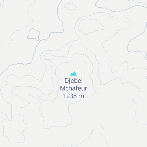 Map of Djebel Mchafeur