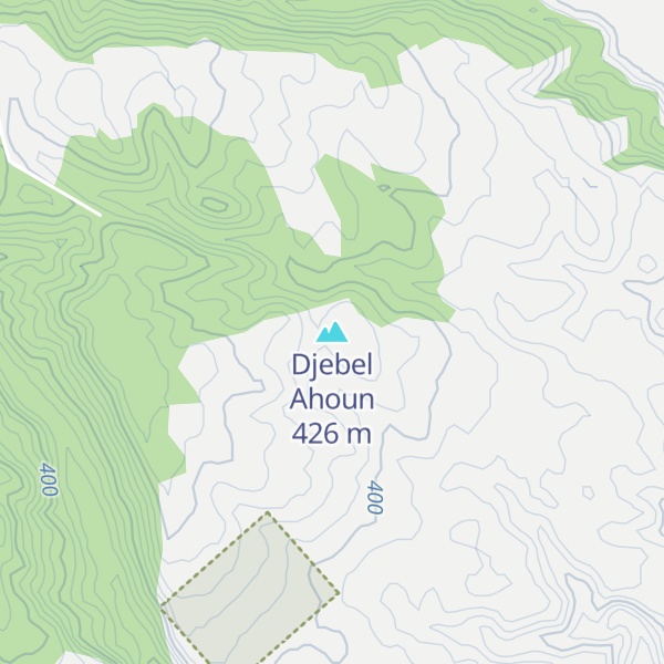 Map of Djebel Ahoun