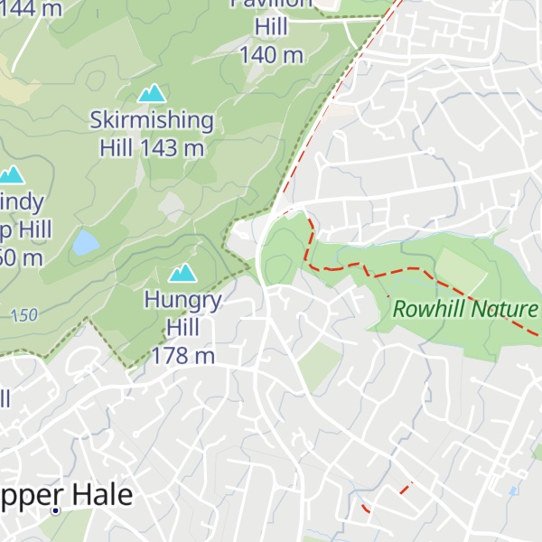 Map of Hallimore Hill