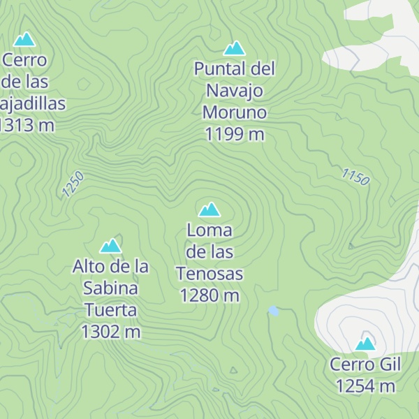 Map of Loma de las Tenosas