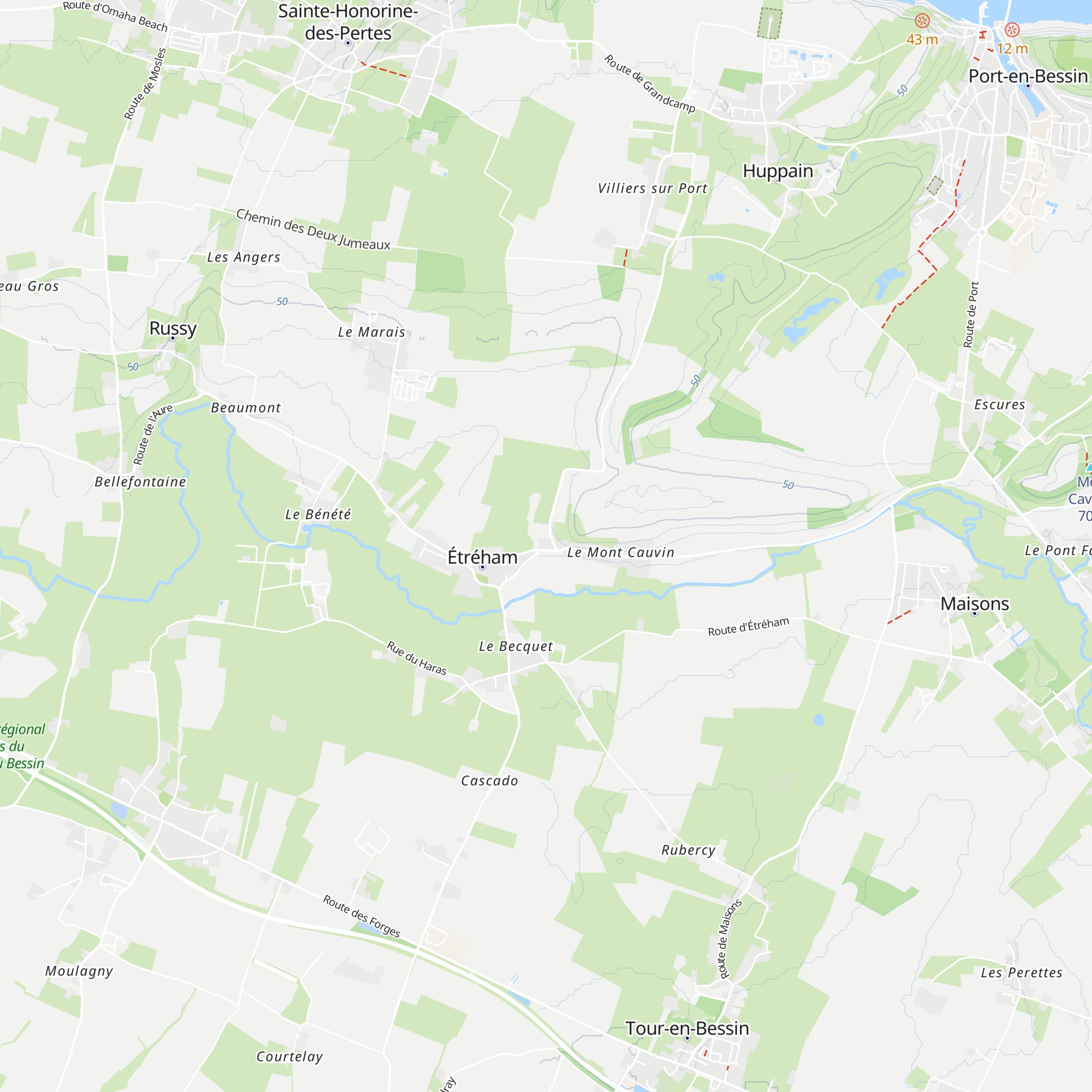 Gîte Hubert map