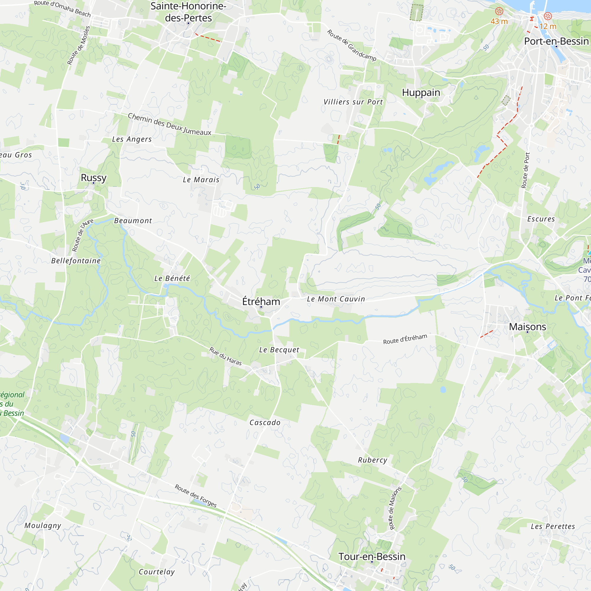 Gîte Hubert map