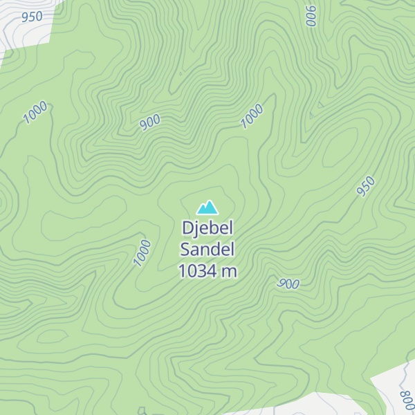 Map of Djebel Sandel