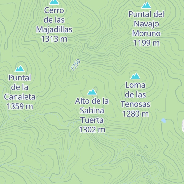 Map of Alto de la Sabina Tuerta