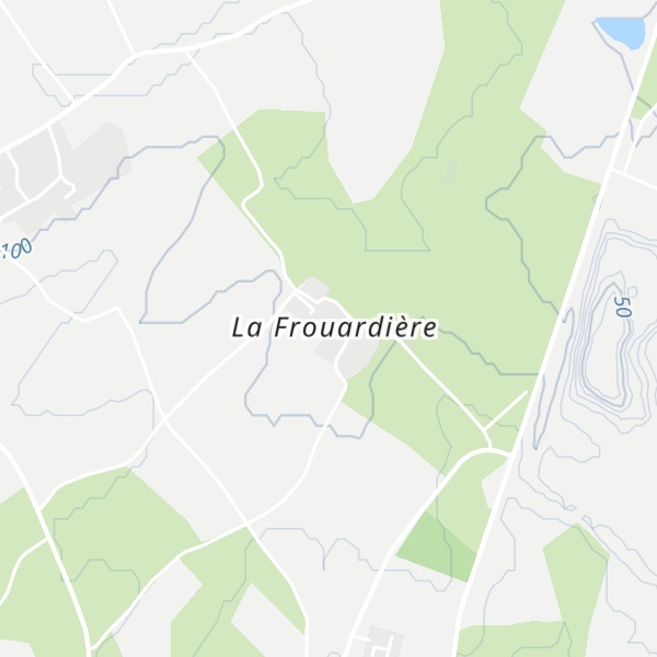 Map of Gîte de la Frouardière