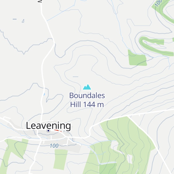 Map of Boundales Hill