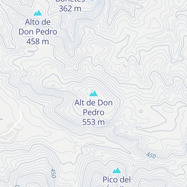 Map of Alt de Don Pedro