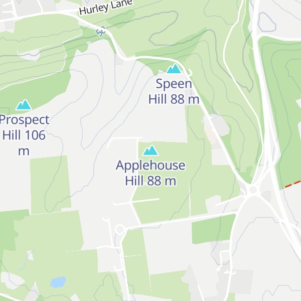 Map of Applehouse Hill