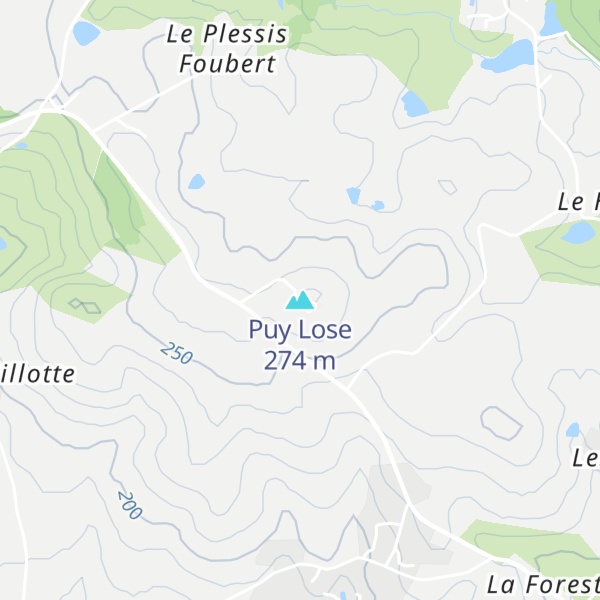Map of Puy Lose
