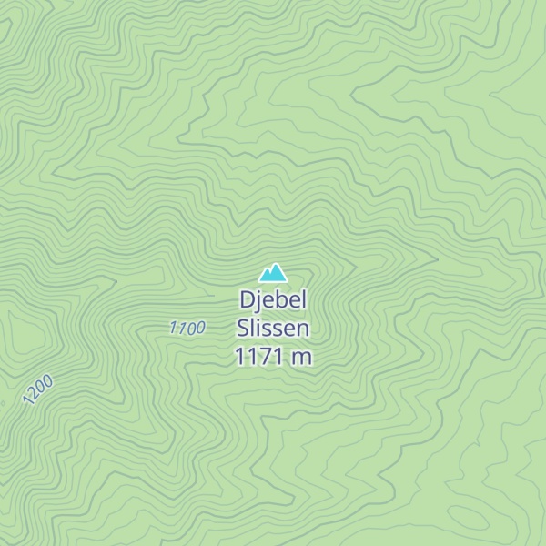 Map of Djebel Slissen