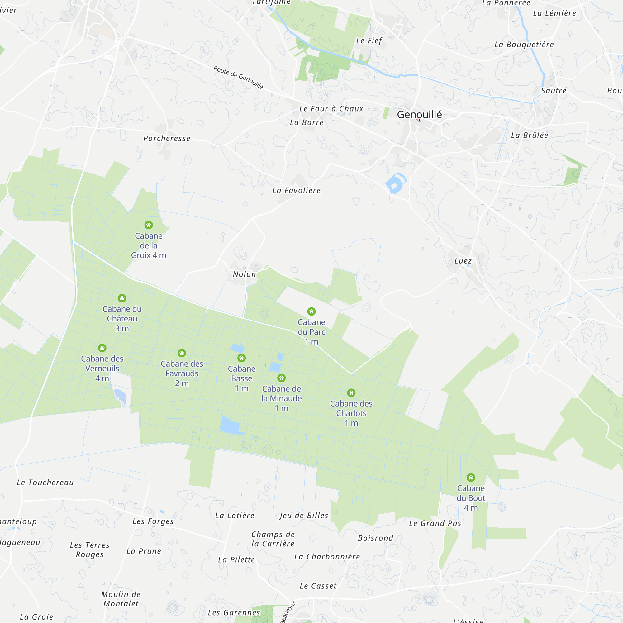 Cabane du Parc map