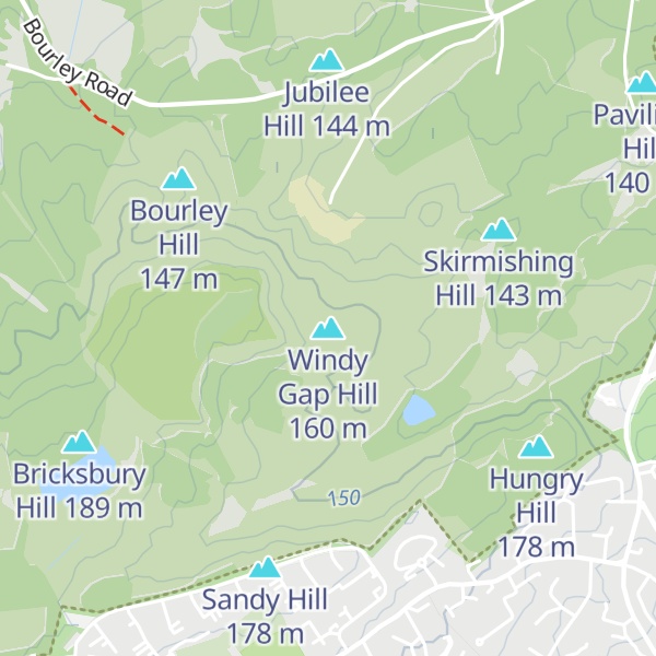 Map of Windy Gap Hill