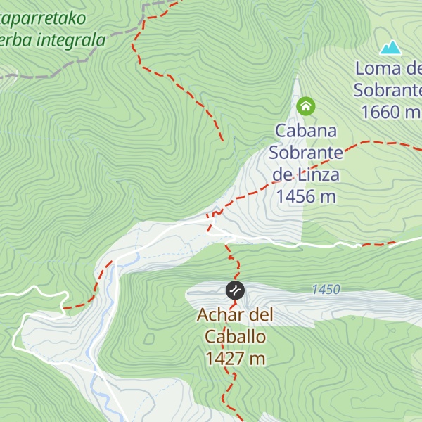 Map of Refugio de Linza