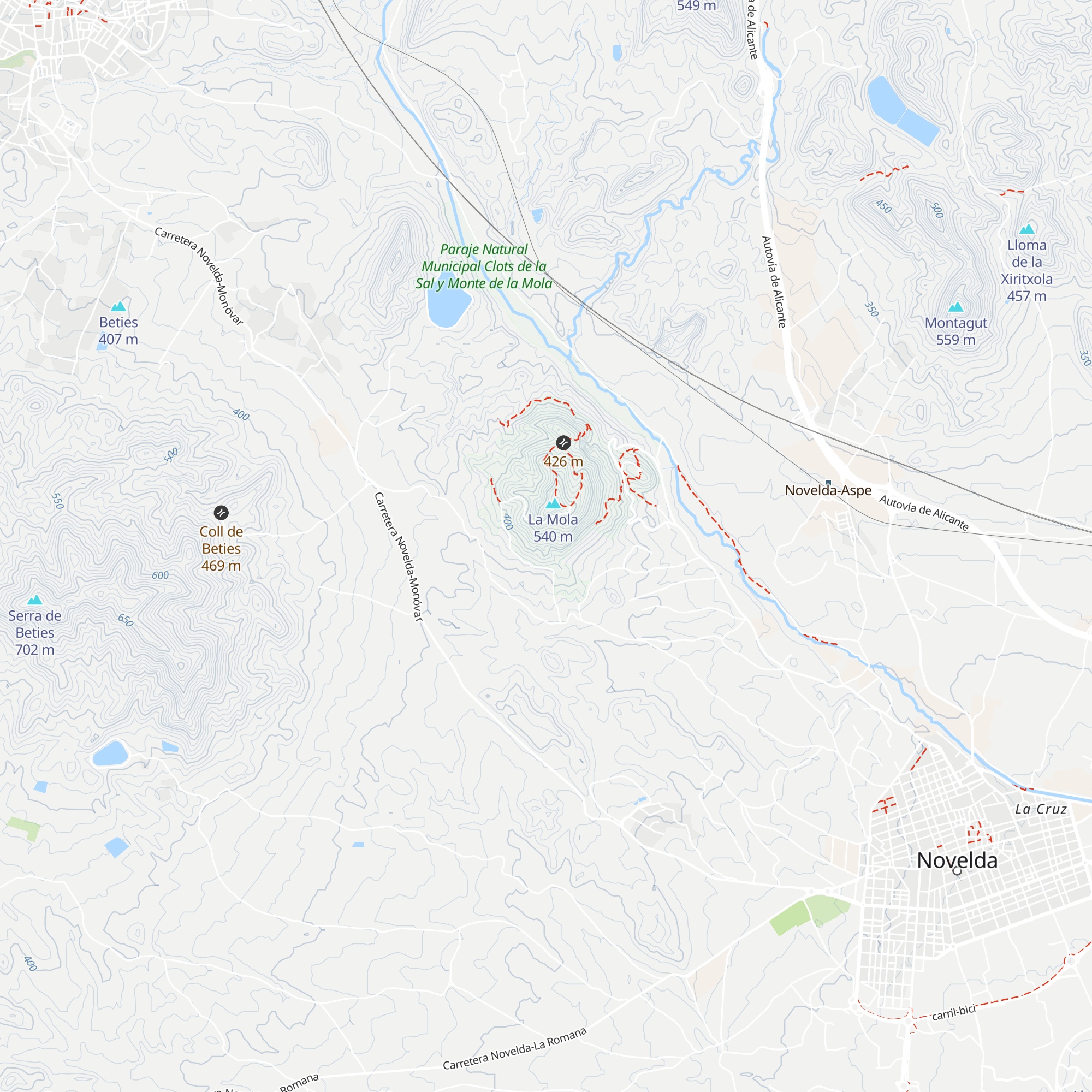 Refugio Canteros map