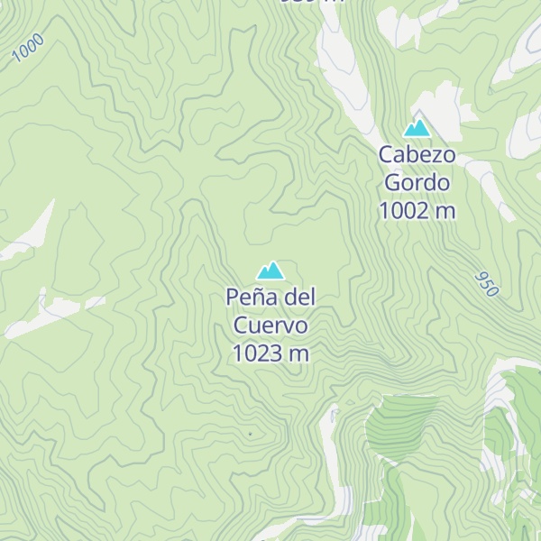 Map of Peña del Cuervo